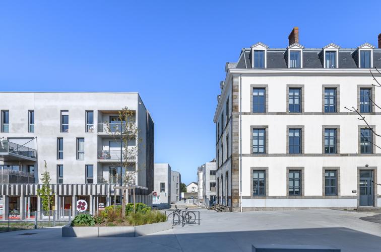 architecture mayenne 53 pays de la loire immeuble mixte double peau terrasse quartier ferrie cf.architecture