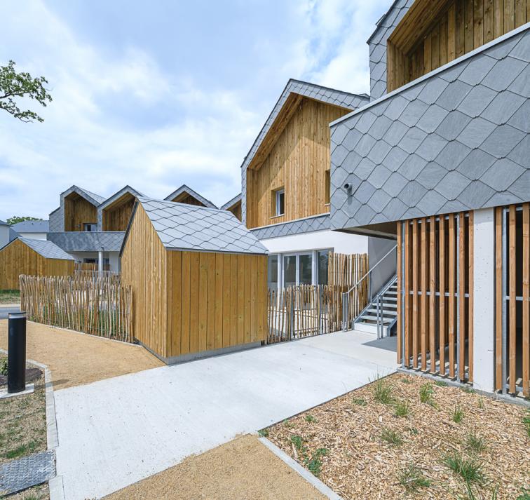 architecture louverné mayenne pays de la loire bois ardoise logements cf.architecture