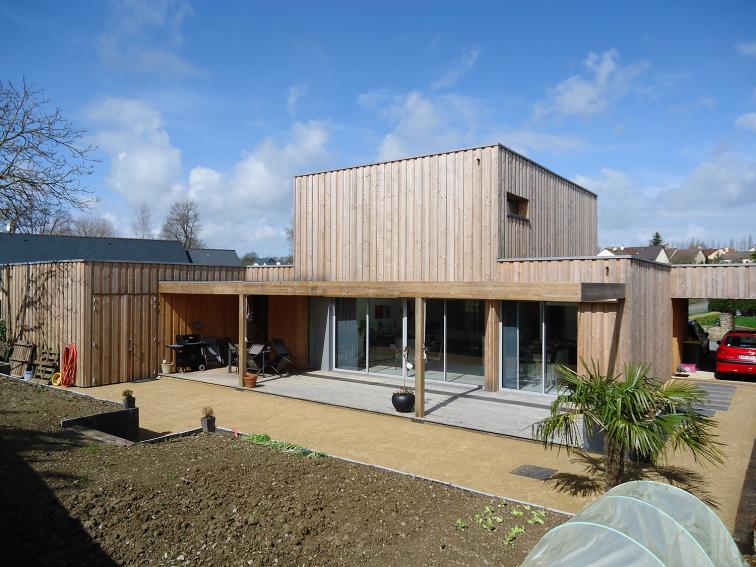 cf architecture ossature bois bardage bois mayenne 53 