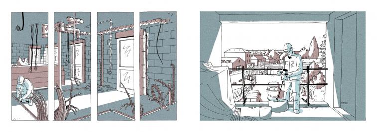 croquis architecture mayenne 53 pays de la loire immeuble mixte double peau terrasse quartier ferrie