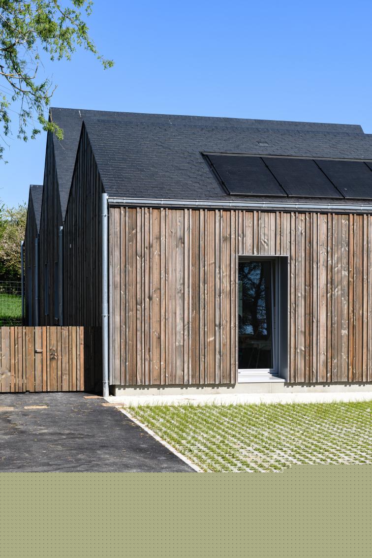 MAM Auvers-le-Hamon 72 Sarthe Paille Bois Construction cf.architecture architecture chantier