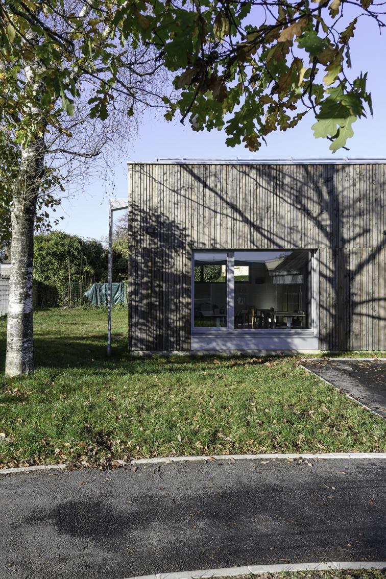 Vitré accueil périscolaire cf architecture terre crue bois écologie construction ar ruskenn