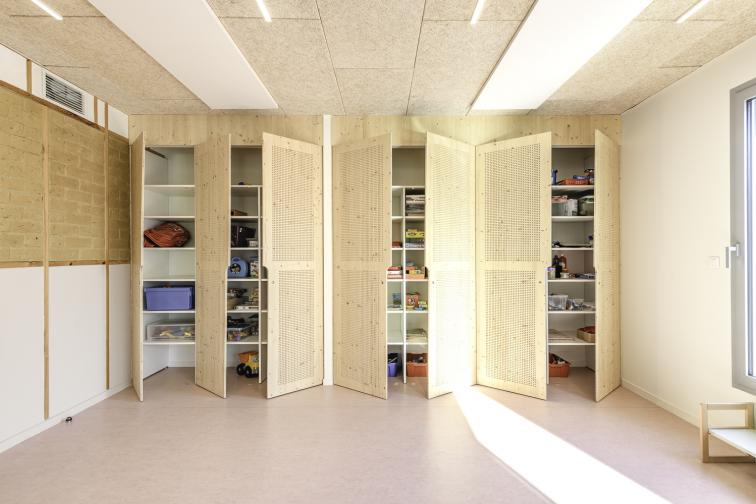 Vitré accueil périscolaire cf architecture terre crue bois écologie construction ar ruskenn