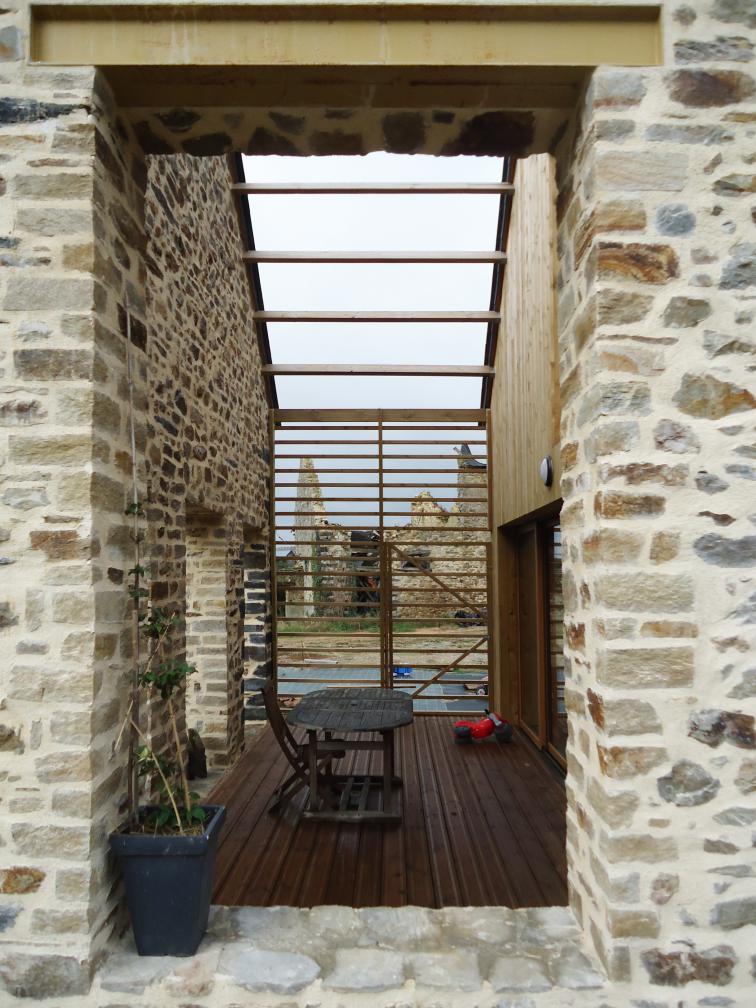 ossature bois rénovation transformation bâtiment agricole architecture 35