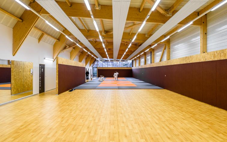 dojo aikido architecture 53 ossature bois