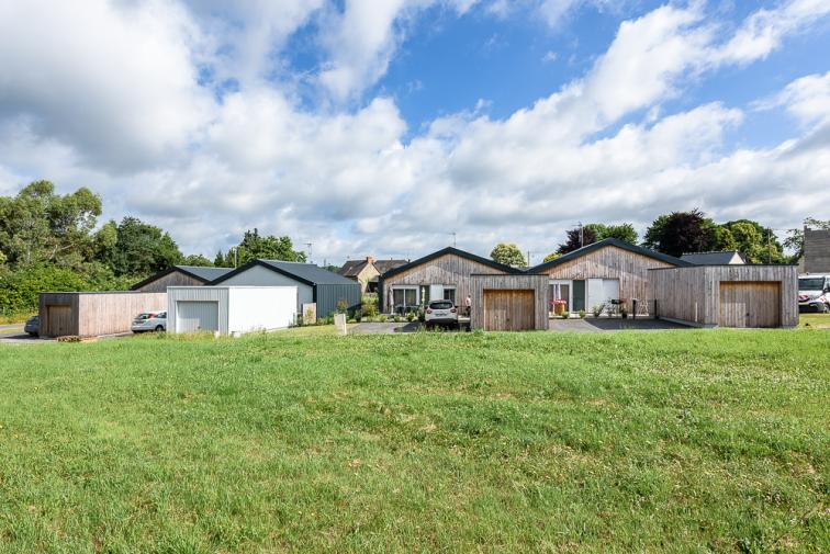 architecture 35 ille et vilaine logement groupé mitoyen ossature bois bardage bois bradage métallique hangars
