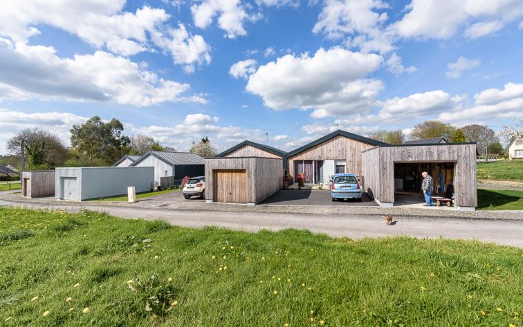 architecture 35 ille et vilaine logement groupé mitoyen ossature bois bardage bois bradage métallique hangars