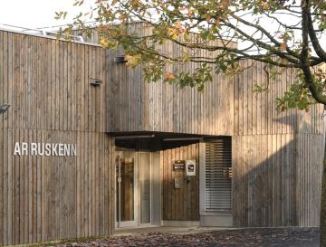 Vitré accueil périscolaire cf architecture terre crue bois écologie construction ar ruskenn